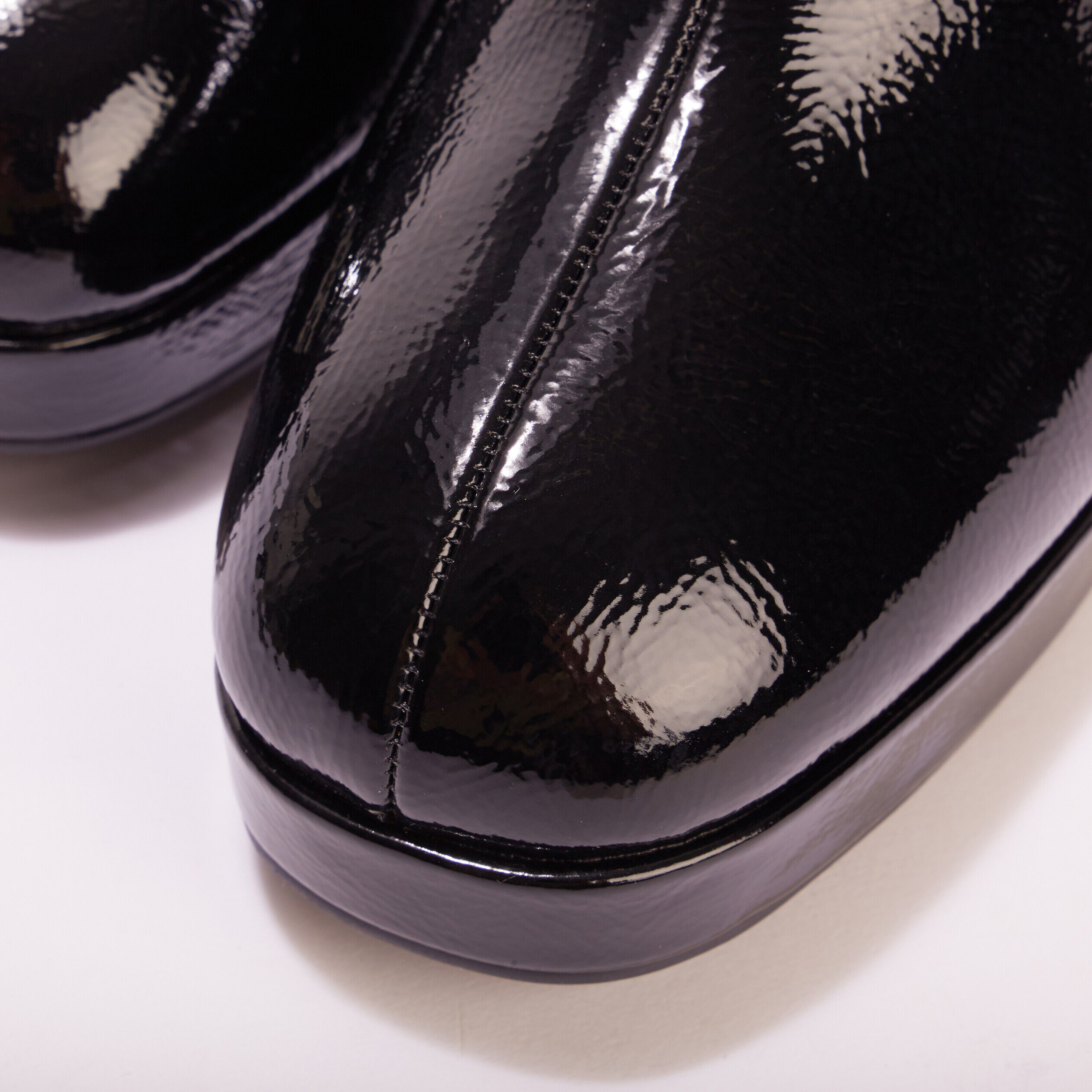 Bottines vernies talon haut noir femme | Cache Cache