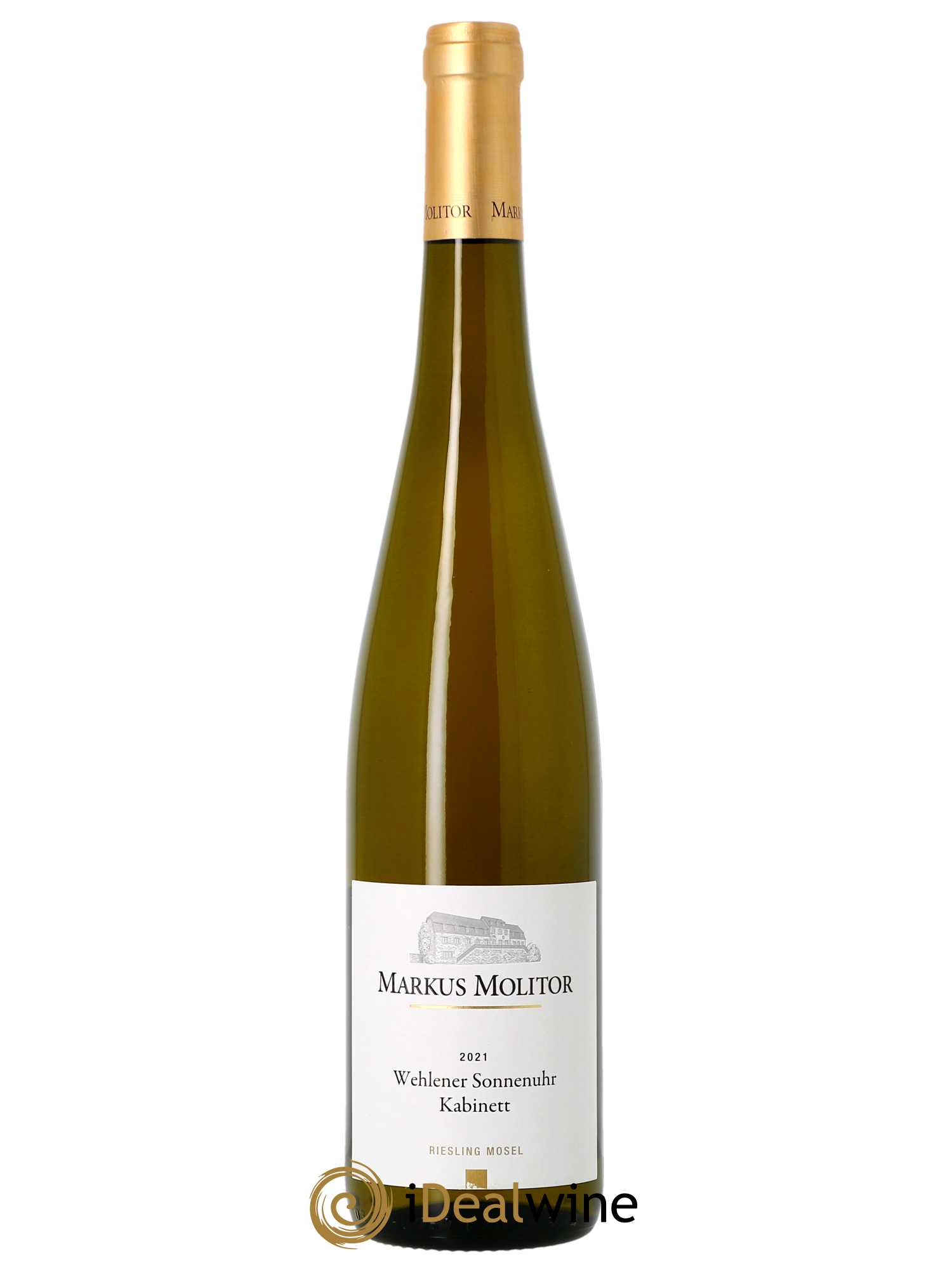 Riesling Markus Molitor Wehlener Sonnenuhr Kabinett Gold Capsule  2021 - Lot de 1 Bouteille