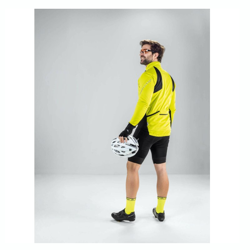 Löffler San Remo 2 WS gelbes Herren-Radjacke