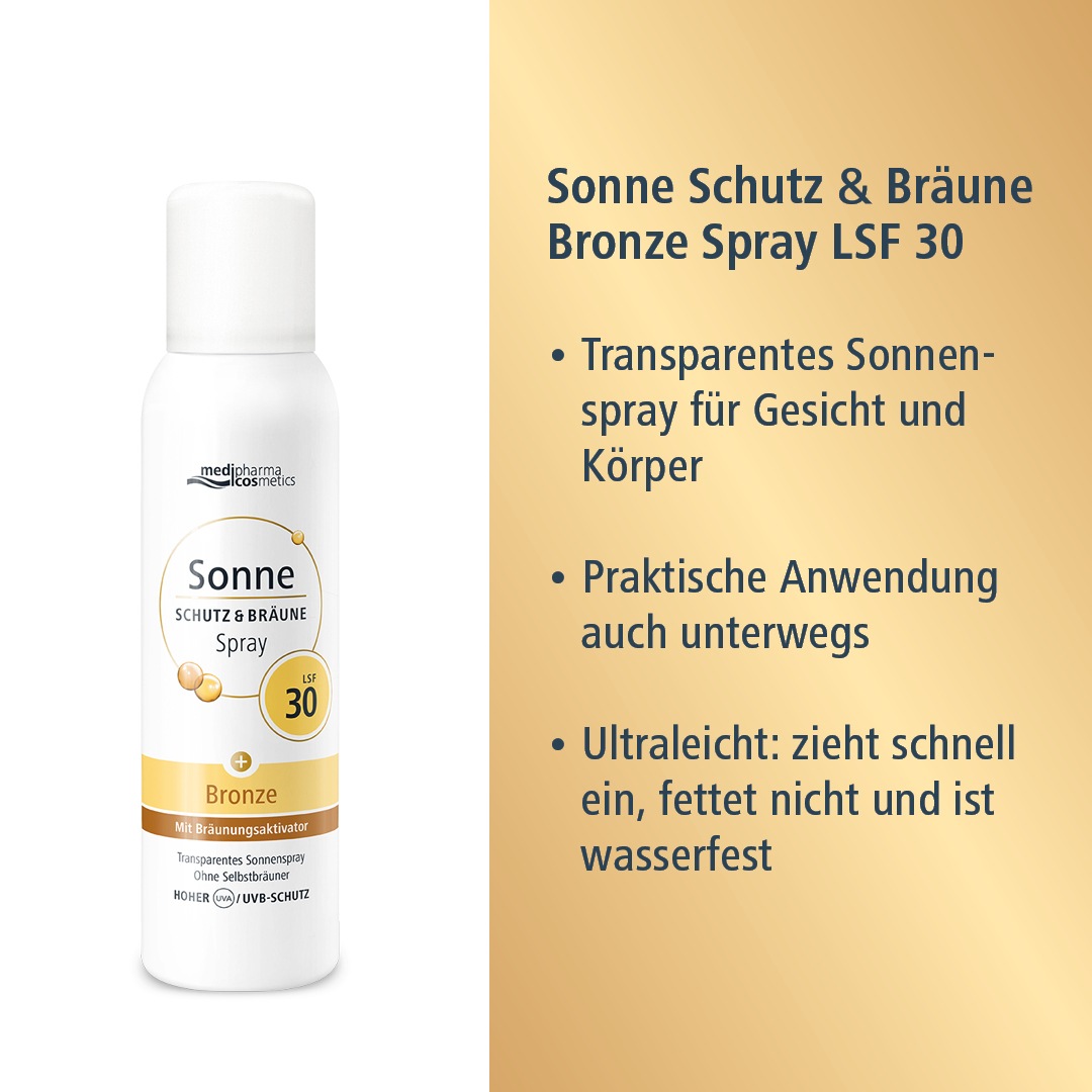 SONNE SCHUTZ & Bräune Spray bronze LSF 30