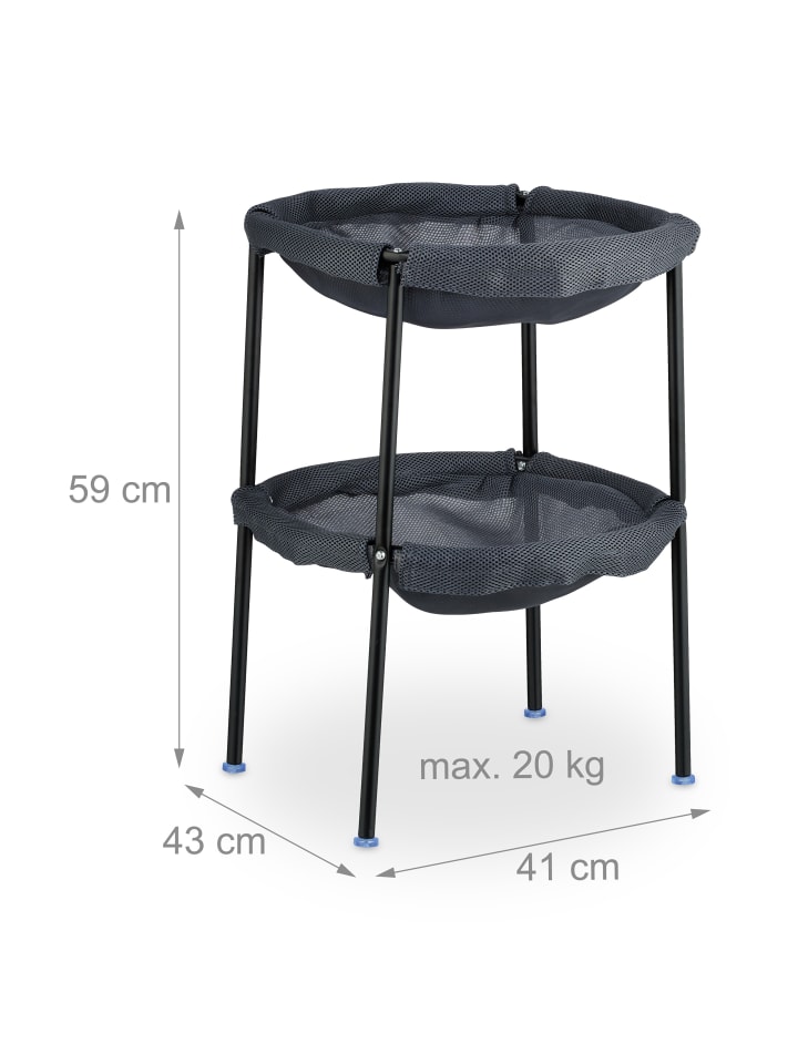 relaxdays Katzenhängematte in Grau/ Schwarz günstig kaufen onesize