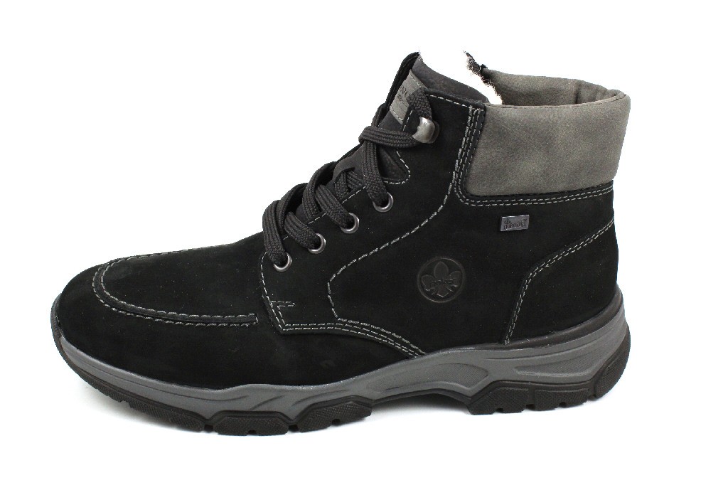 RIEKER Schnür-Stiefeletten schwarz