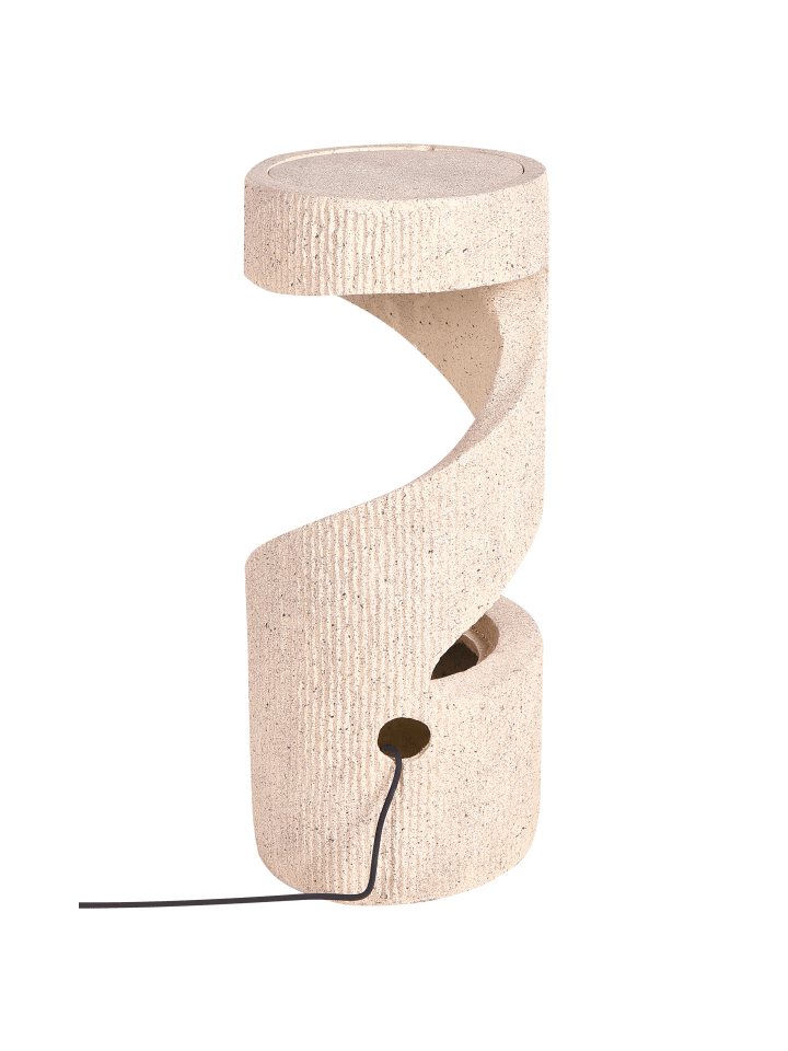 Beliani Gartenbrunnen WINX in Beige - (W) 35 x (H) 80 x (L) 35 cm günstig kaufen onesize