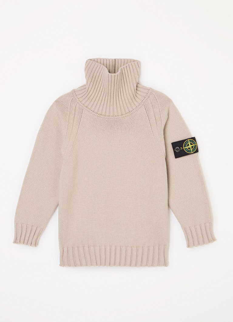 Stone Island 504A2 hienoneulepusero poolokauluskauluksella