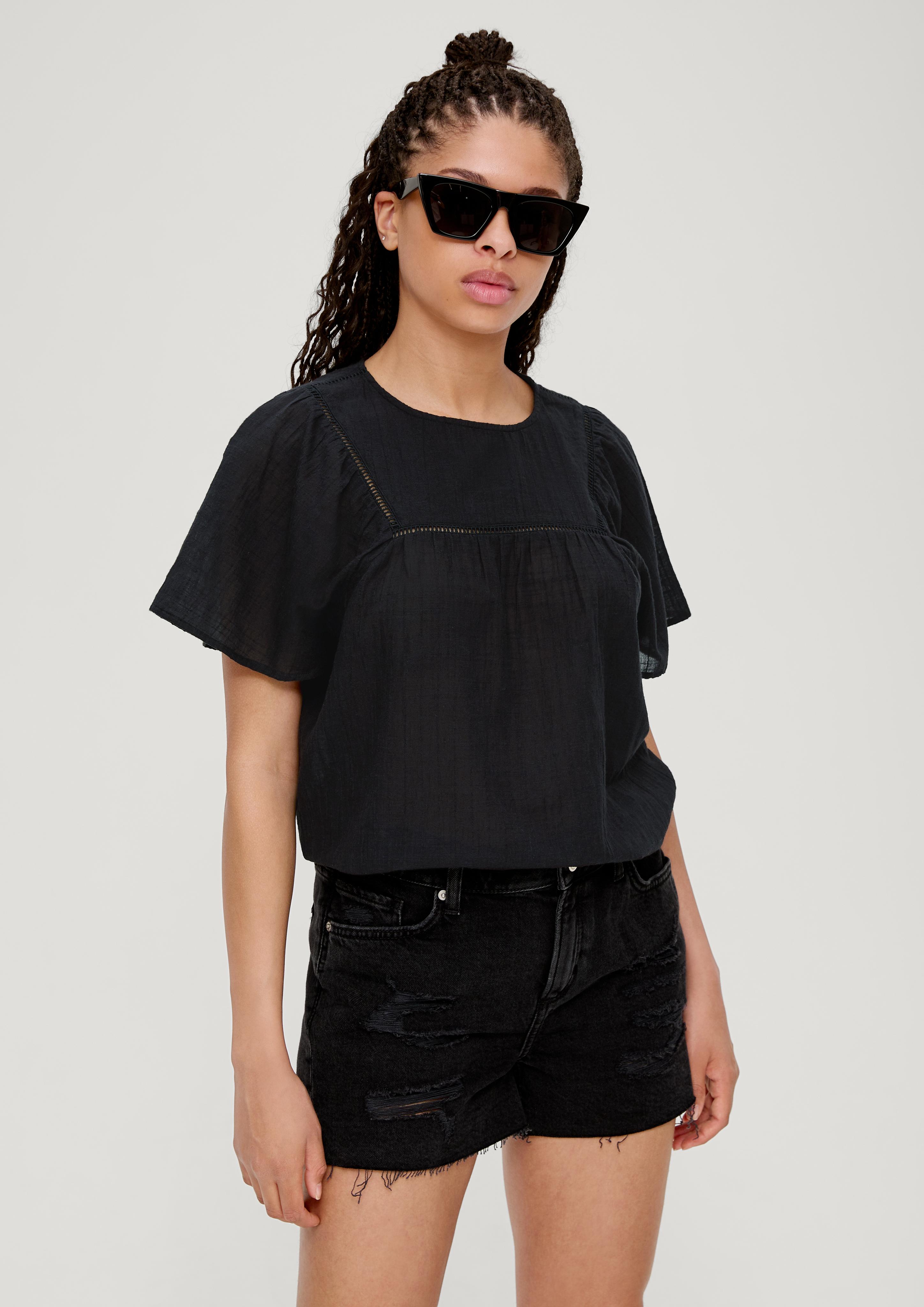 Bluse aus Baumwollcrêpe  2124572-9999