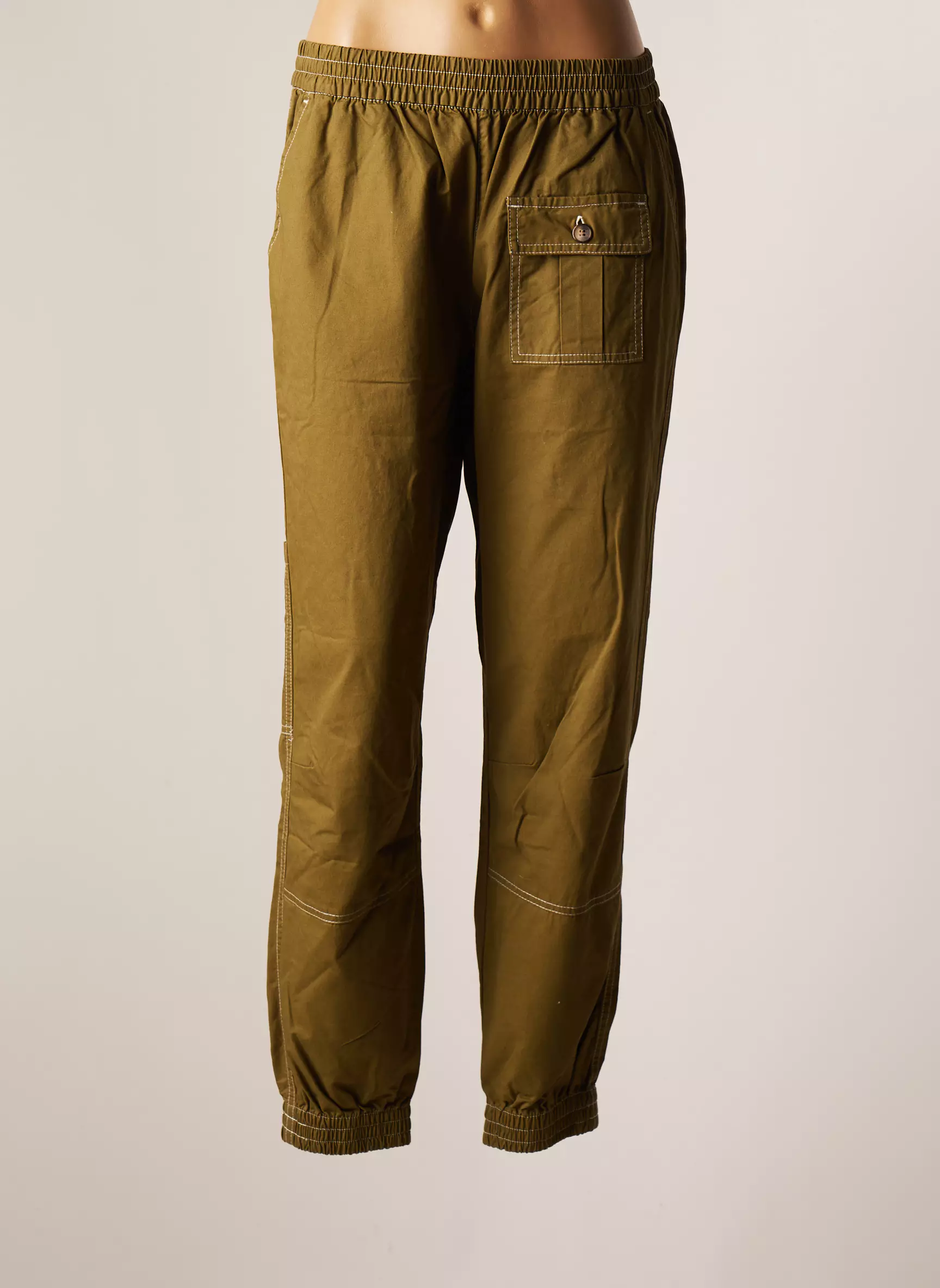 Jacqueline De Yong Pantalons Droits Femme couleur vert
