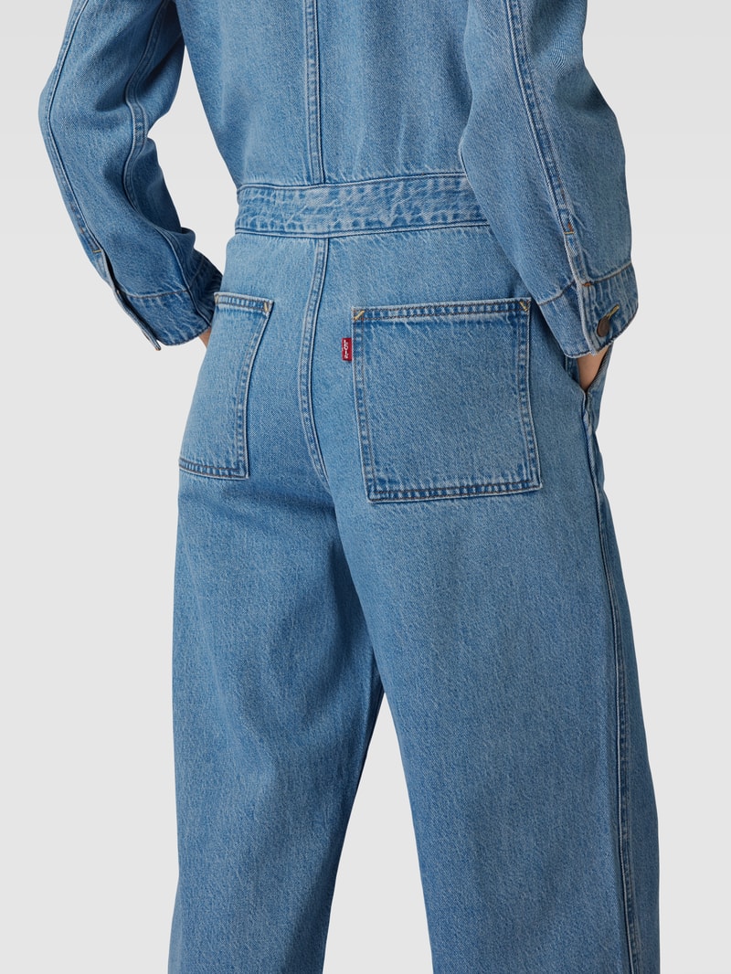 Jumpsuit mit Brusttaschen Modell 'ICONIC' in jeans