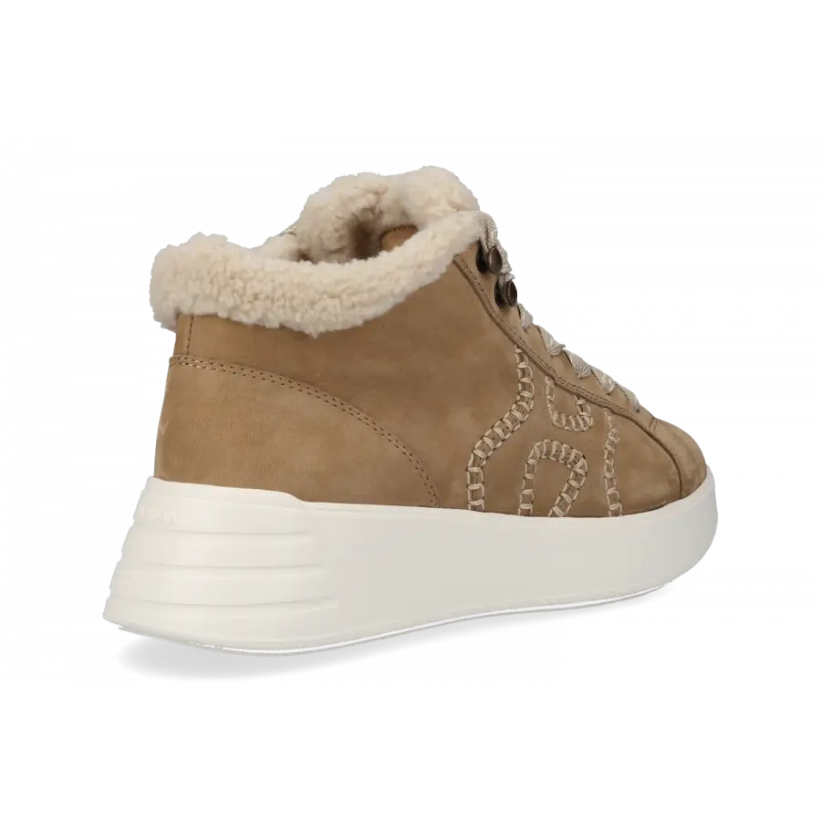 Hogan - Sneaker high REBEL Veloursleder - beige