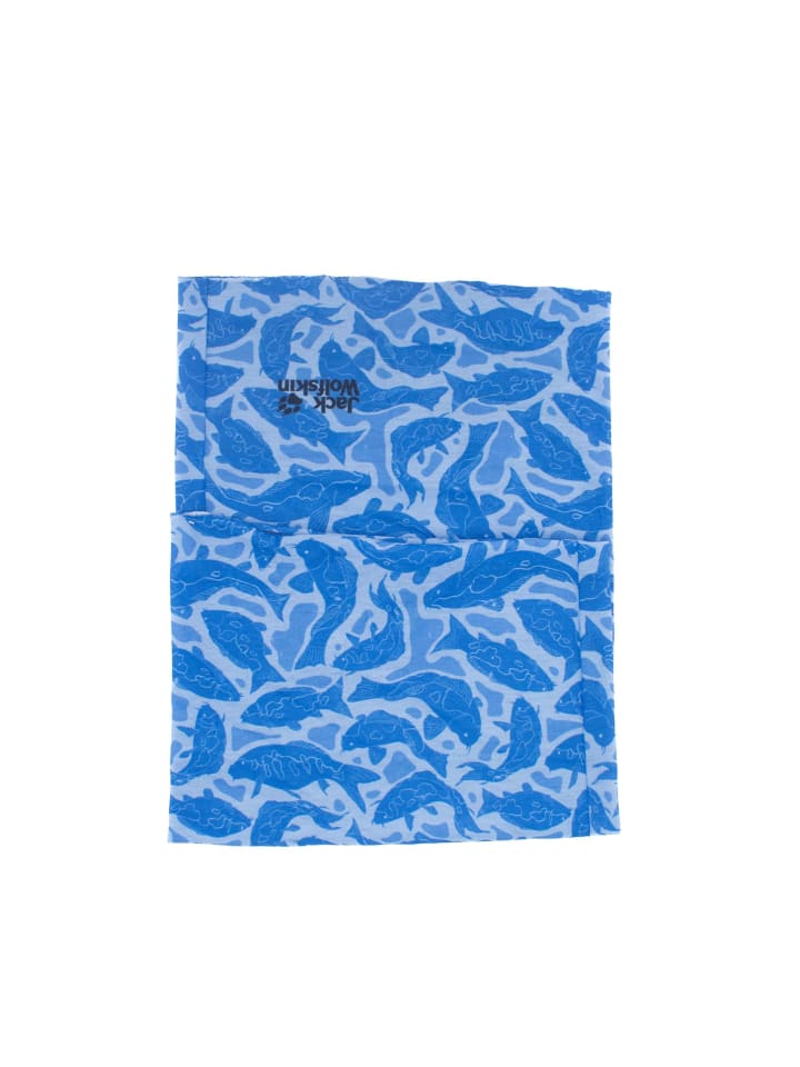 Jack Wolfskin Schal Print Headgear Kids Neck Warmer in Blau günstig kaufen onesize