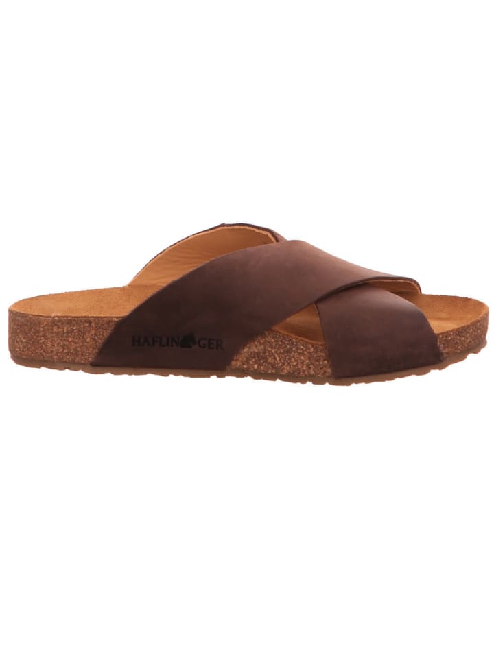 HAFLINGER Pantolette in braun günstig kaufen