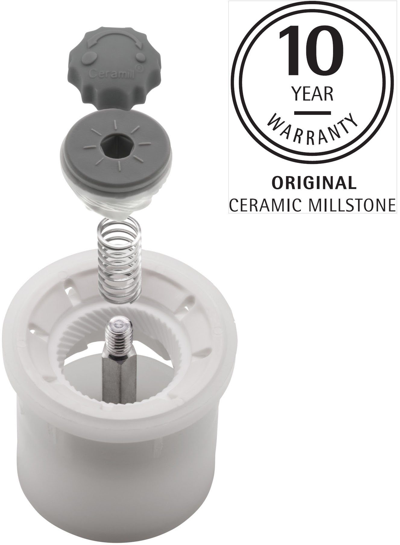 WMF Salz-/Pfeffermühle Trend, (2 Stück), aromadicht verschließbar und hygienisch