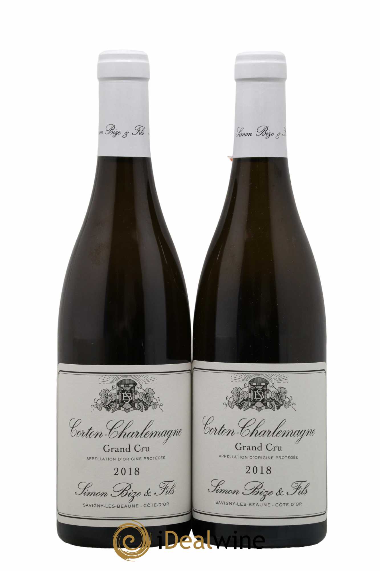 Corton-Charlemagne Grand Cru Simon Bize & Fils  2018 - Lot de 2 Bouteilles