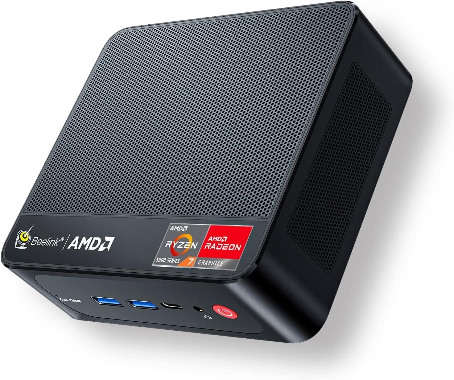 Beelink Ryzen 7 Business mit Windows Computer Mini Pc Office HomeOffice Pc Mini-PC (AMD Ryzen 7, Radeon Graphics, 32 GB RAM, 1000 GB SSD, 2 Monitor Anschlüsse,Multimedia Workstation,AMD,Gaming,Business)