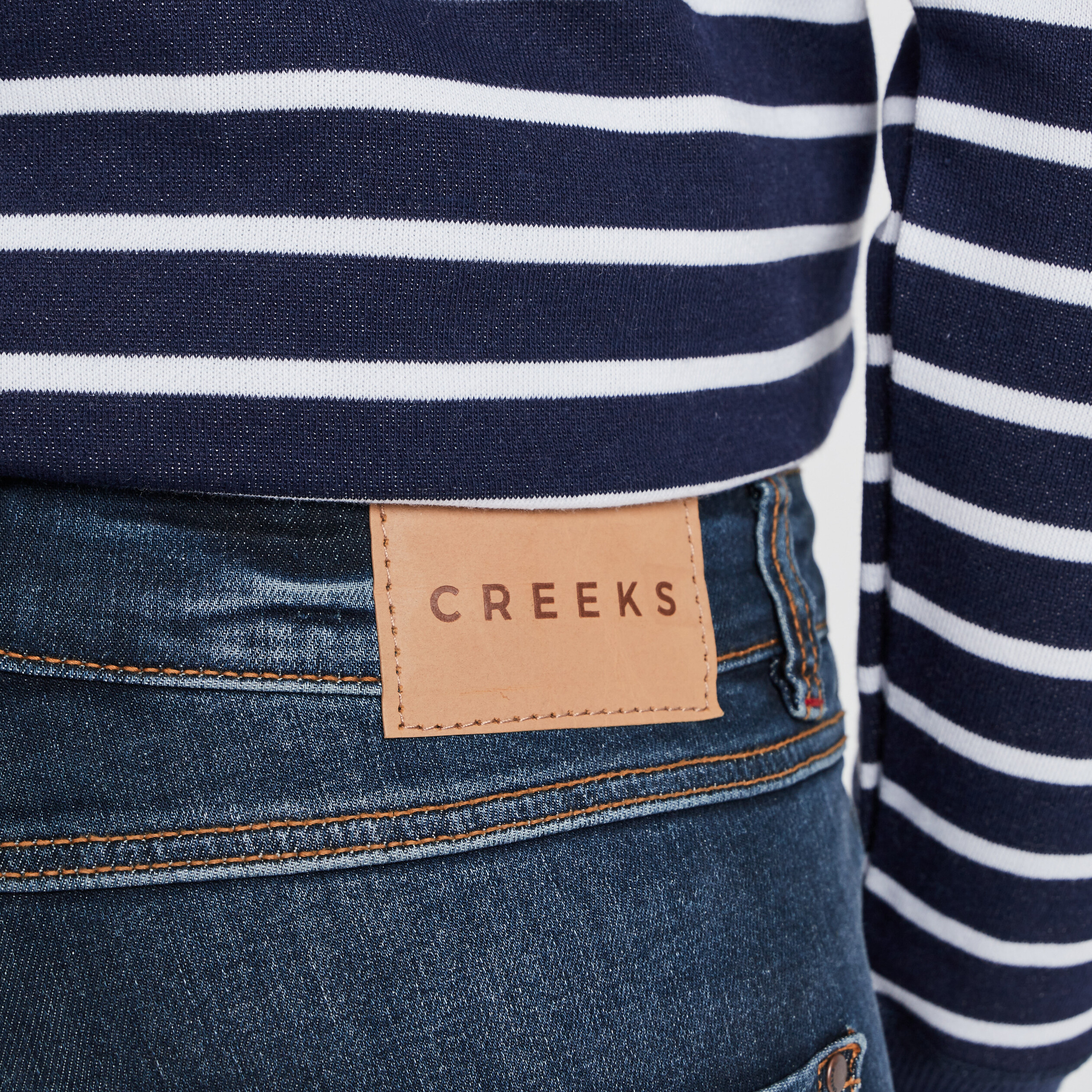 Jeans skinny délavé Creeks denim brut femme | La Halle