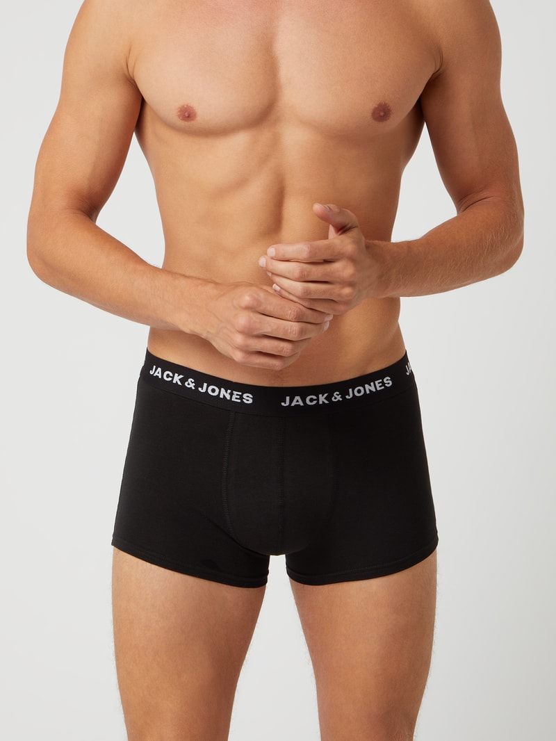 Trunks mit Stretch-Anteil im 7er-Pack in schwarz