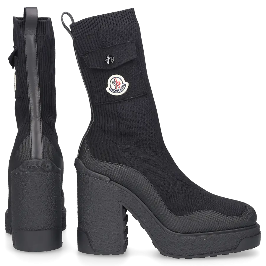 Moncler - Stiefeletten SPLORA POCKET Stretch - schwarz