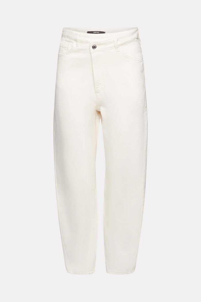 Verkürzte Hose in Bananen-Passform