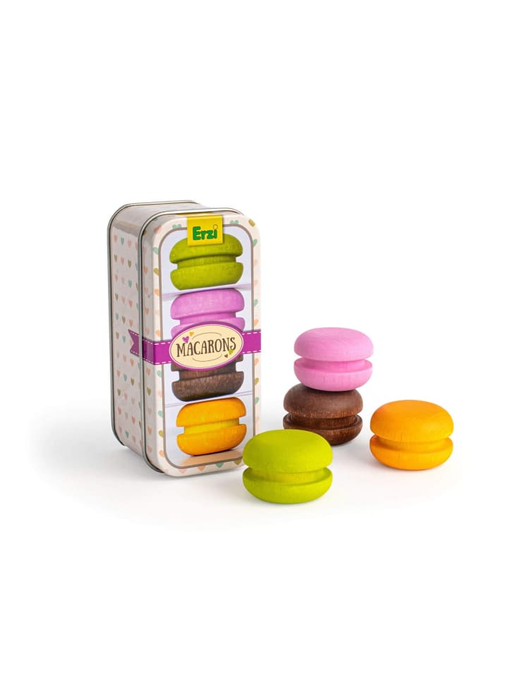 Erzi 5tlg. Set: Macarons in der Dose in bunt günstig kaufen onesize