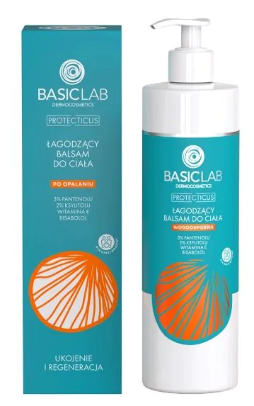 Basiclab Dermocosmetics Καταπραϋντική λοσιόν σώματος για μετά τον ήλιο, 300 ml
