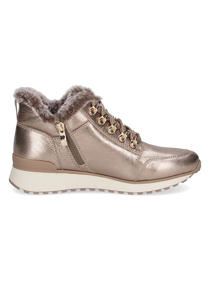 Caprice Leder-Anke-Boots in Braun günstig kaufen