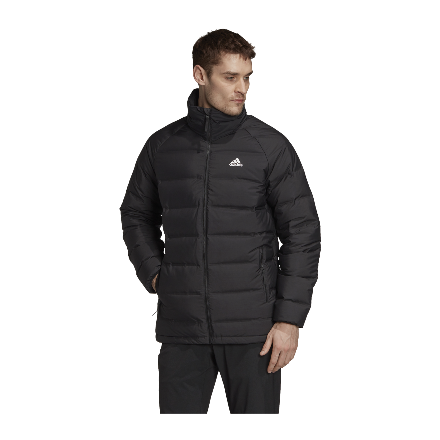 adidas Helionic Mid Jacke Schwarz