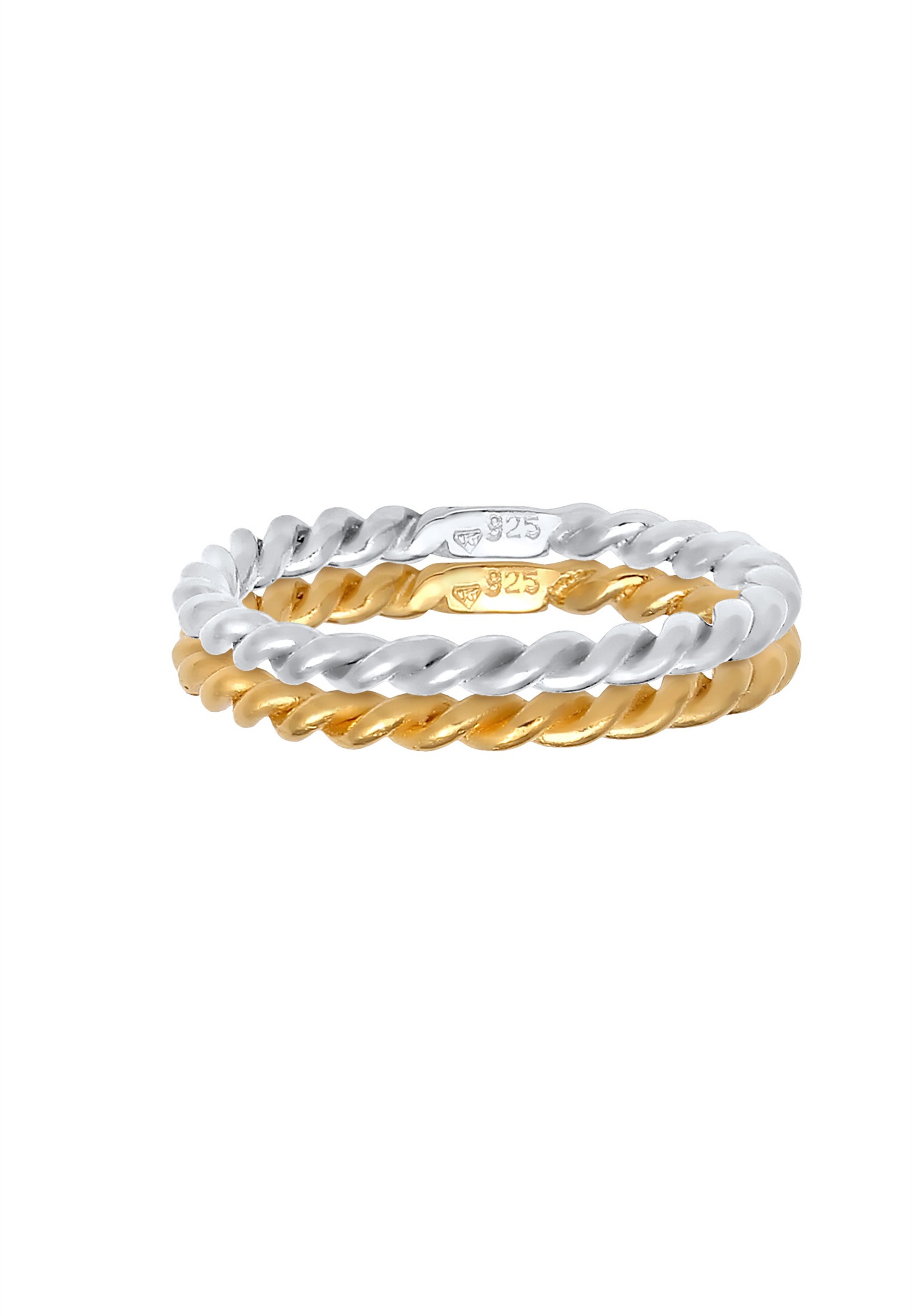 Conjunto de anillos Elli de plata de ley 925