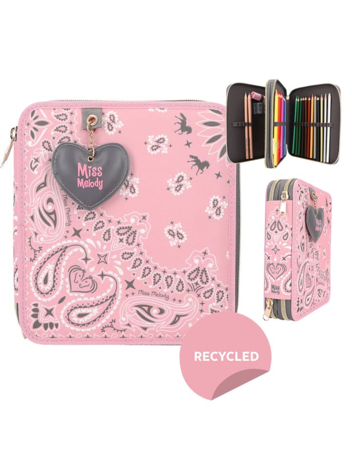Miss Melody 2-Fach Federtasche mit Anhänger Bandana, 6-12 Jahre günstig kaufen onesize