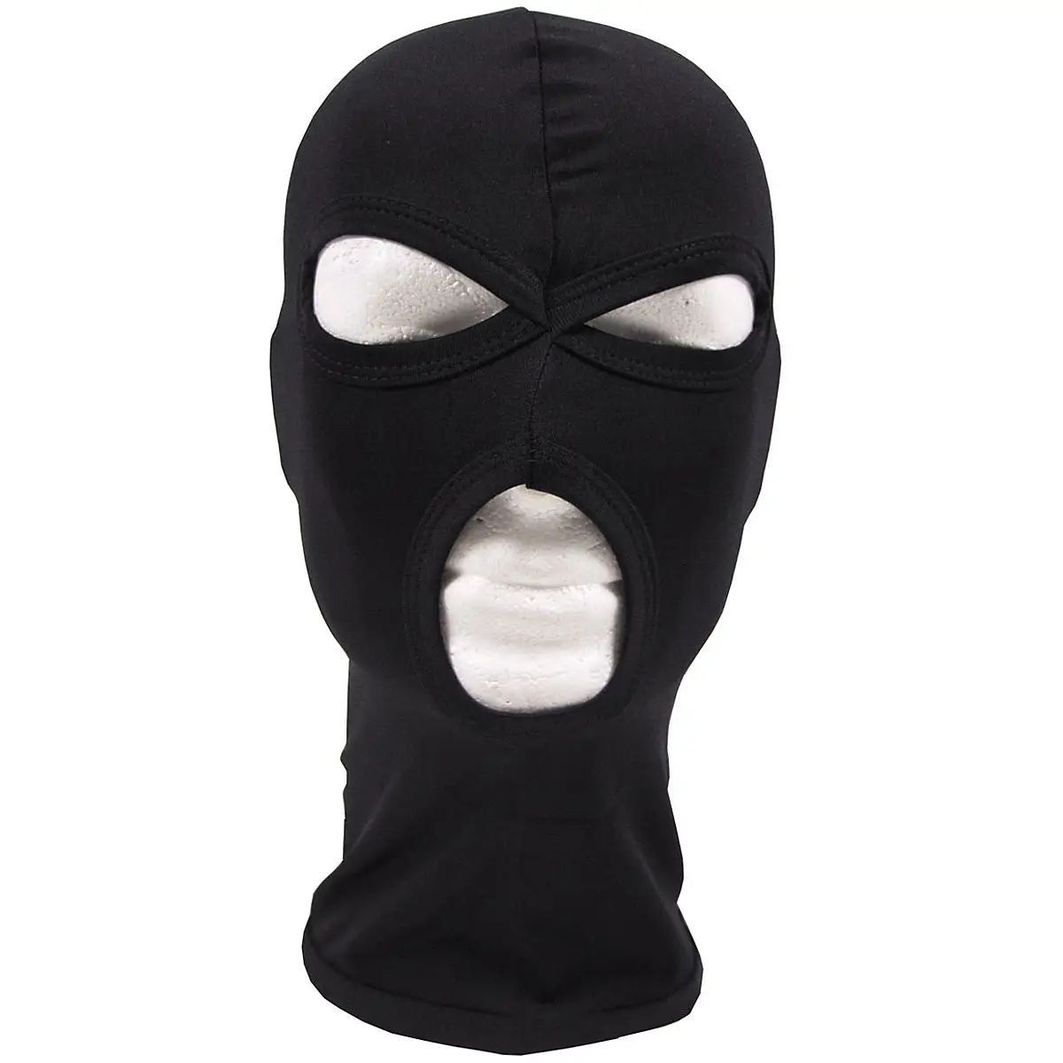 Balaclava 3-Loch Elasthan schwarz