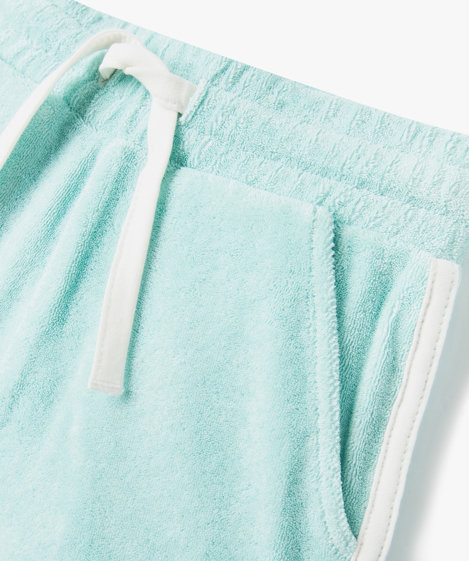 Ensemble bébé fille 2 pièces : short + débardeur en éponge vert clair | GEMO