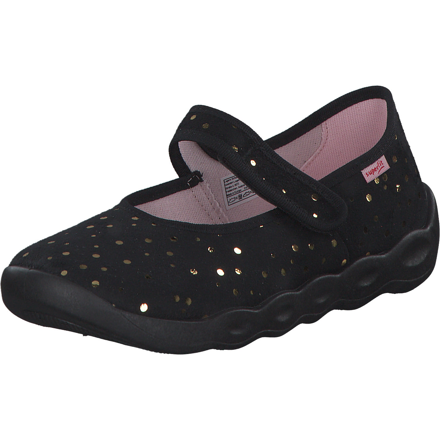 Superfit BUBBLE 06271, Hausschuhe, Kinder, Schwarz