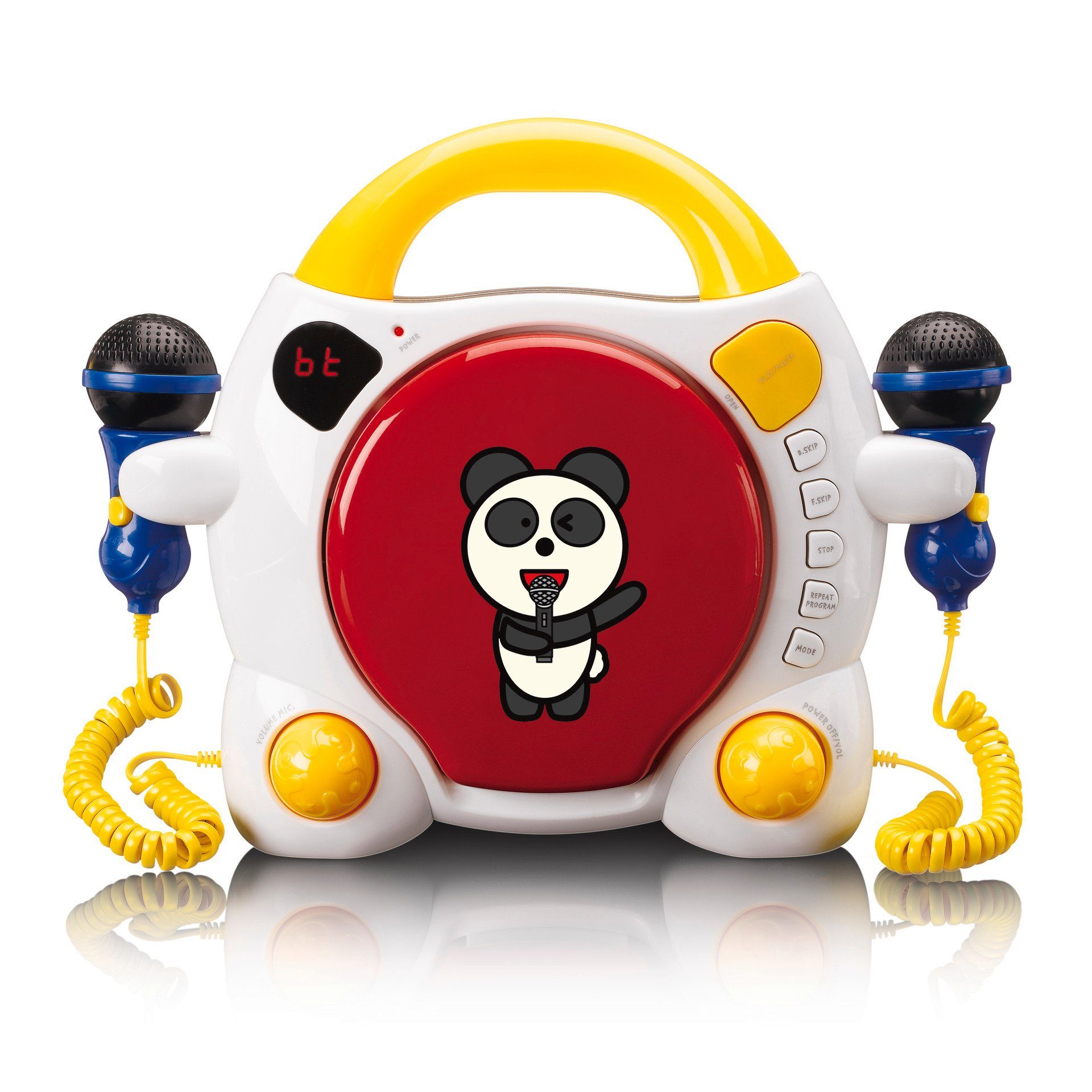 Lenco KCD-011KIDS Tragbarer Kinder Karaoke CD-Player mit Bluetooth CD-Player (Bluetooth)