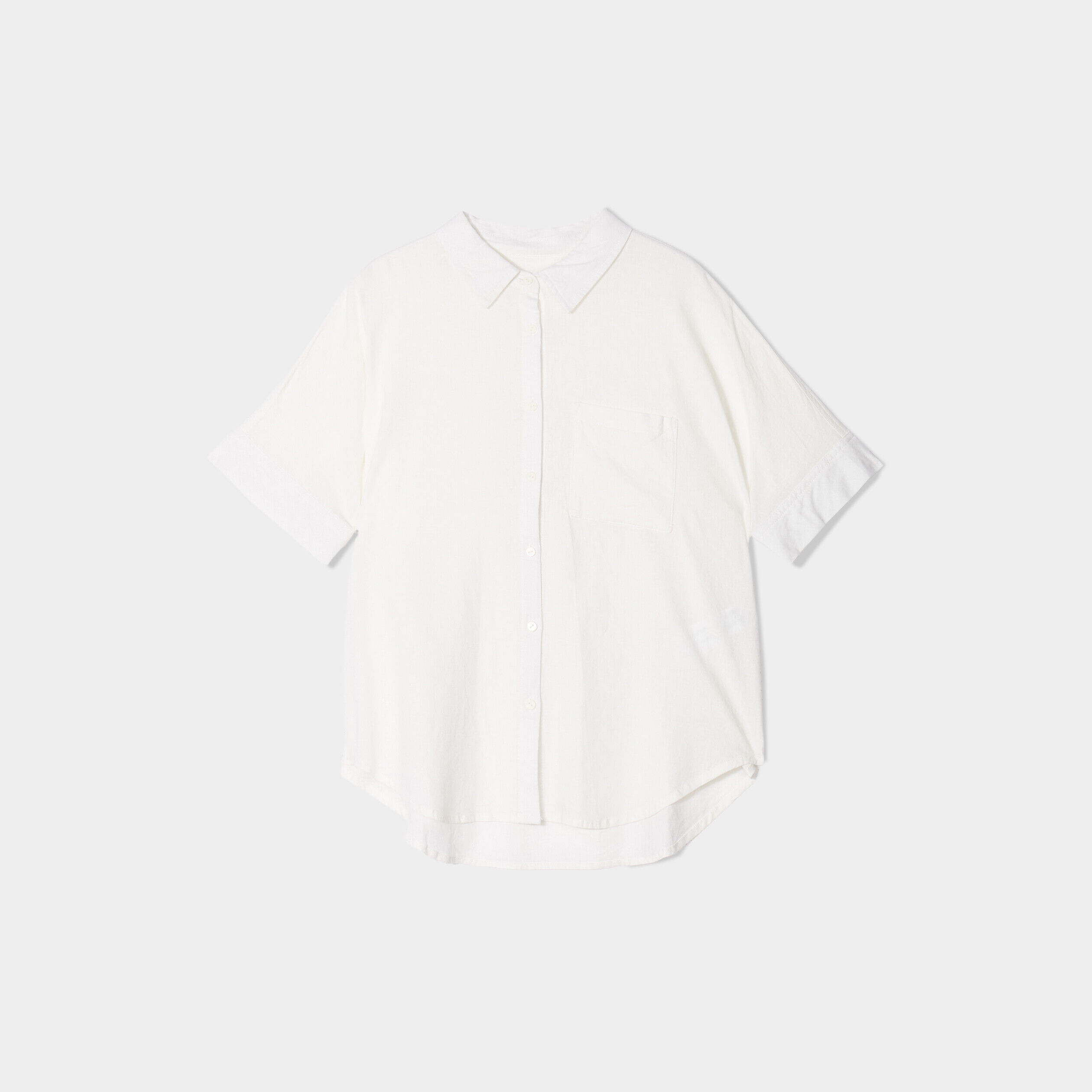 Chemise manches courtes ecru femme | Cache Cache