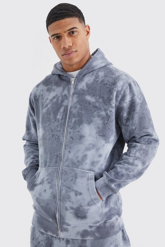 Batik Hoodie mit Reißverschluss