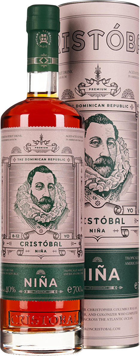 Ron Cristóbal Premium Rum Niña 8–12 YO 0,7 Liter in Tube