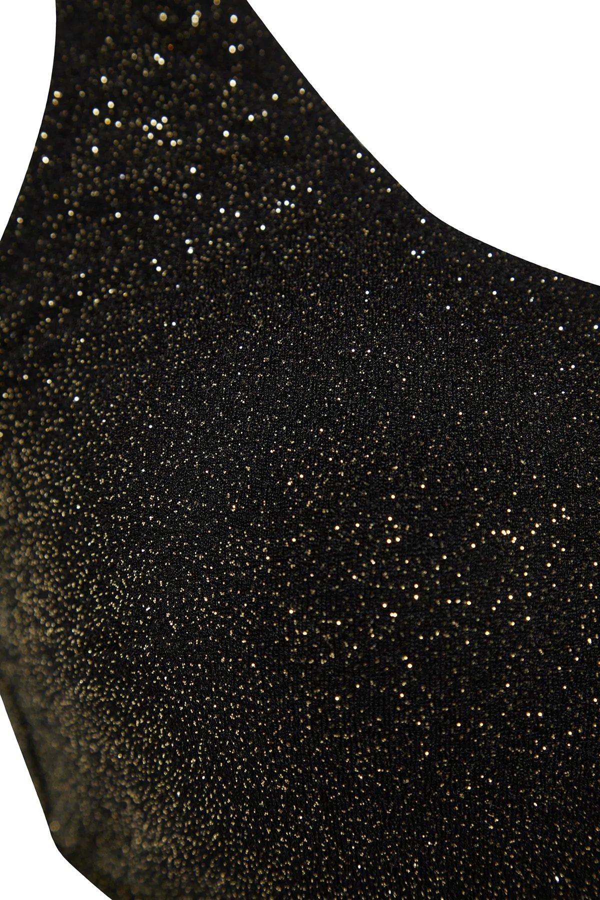 Trendyol Curve  Schwarzes Bralette-Bikinioberteil mit schlankmachendem Effekt aus Lurex-Stoff TBBSS23CT00010