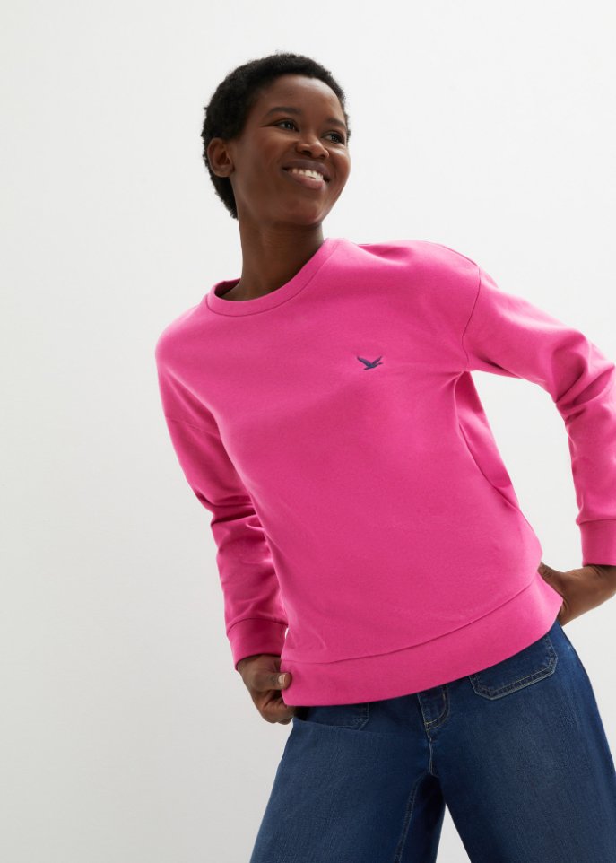 Sweatshirt mit Stickung