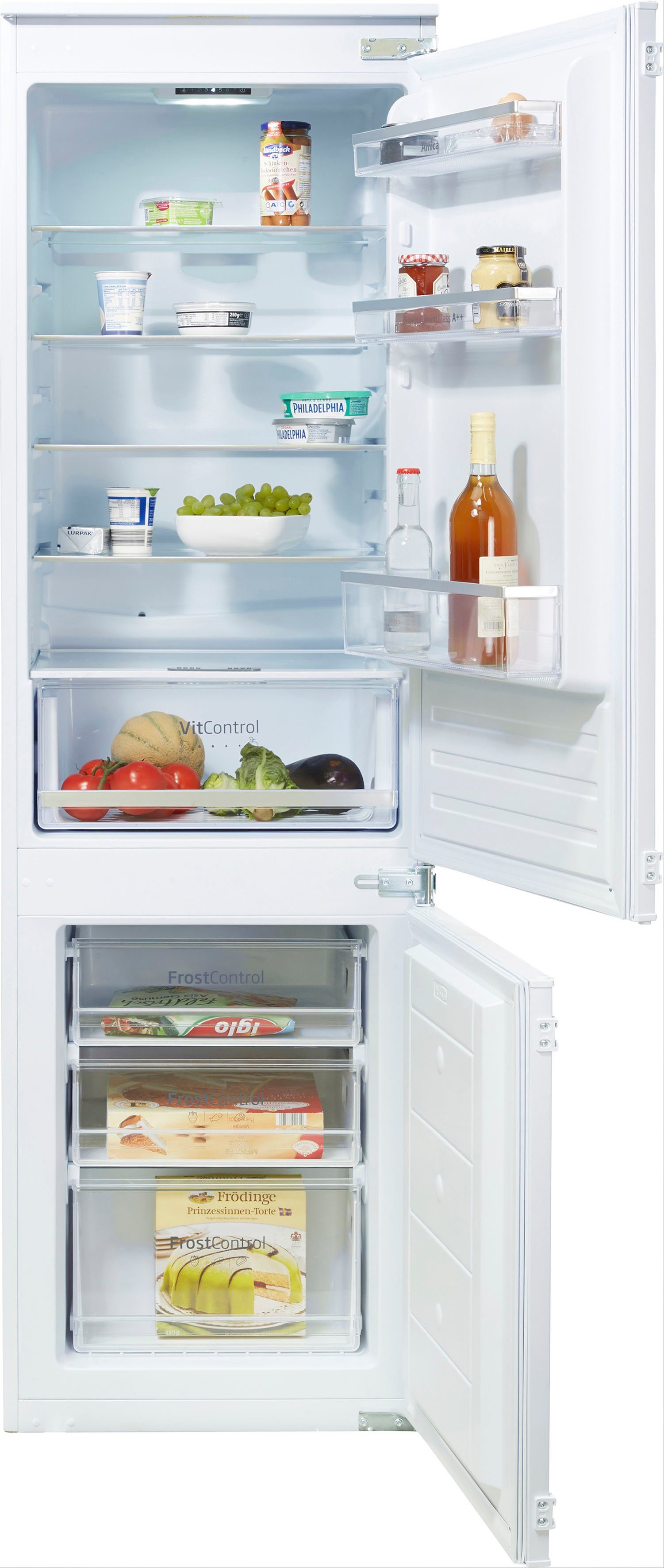 Amica Einbaukühlgefrierkombination EKGCS 387 900, 177,6 cm hoch, 54 cm breit