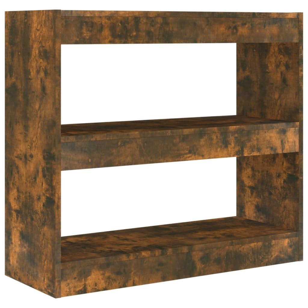 vidaXL Bücherregal Bücherregal/Raumteiler Räuchereiche 80x30x72 cm, 1-tlg.