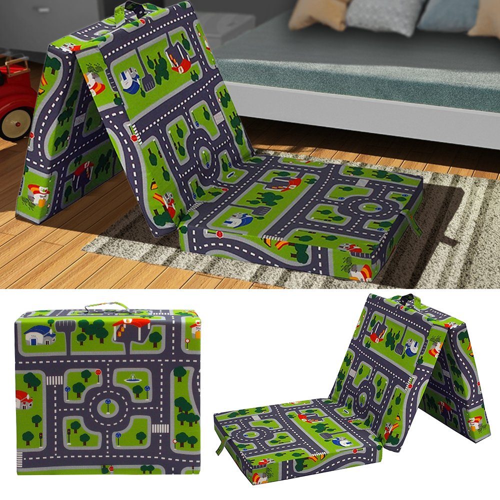 Klappmatratze Faltmatratze Reisematratze 190x70x10cm Kinder, VitaliSpa®, 10 cm hoch