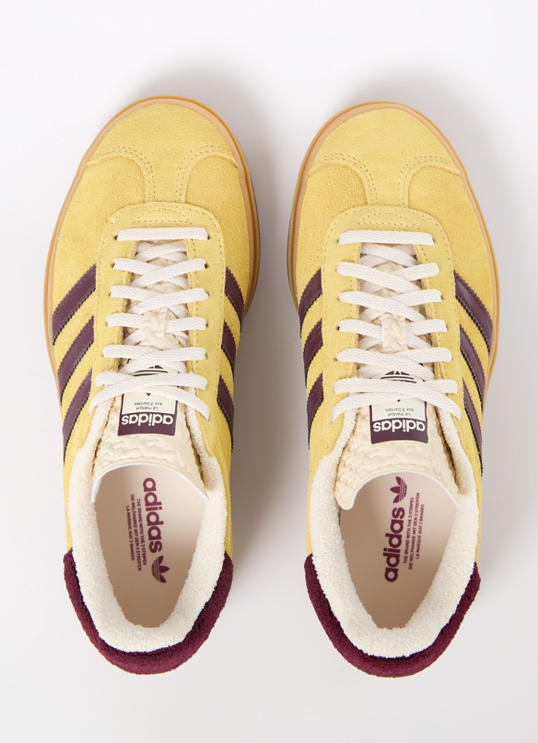 Sneaker Adidas Gazelle Bold in pelle scamosciata con dettagli in pelle