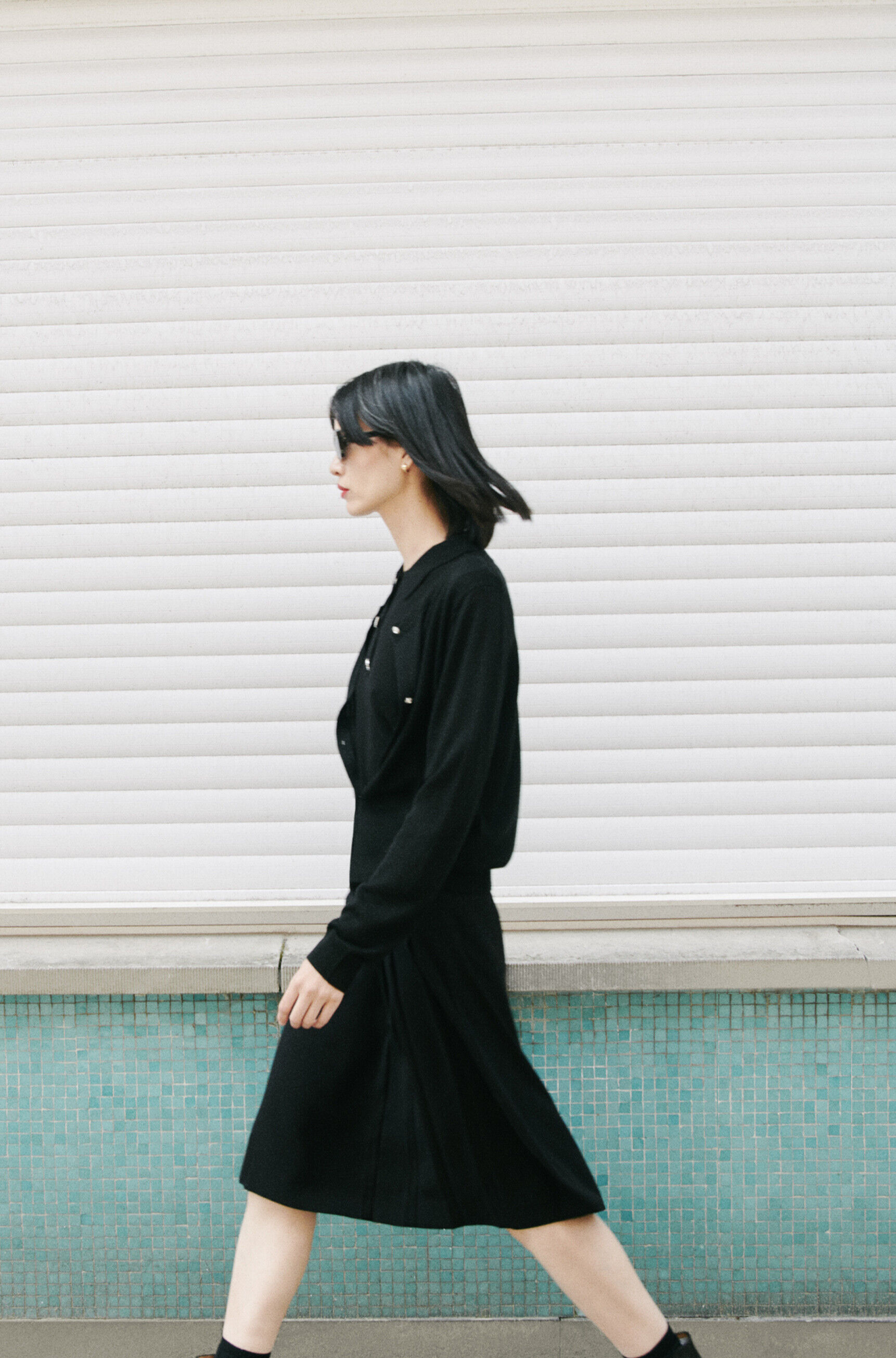 Jupe jarette noir femme