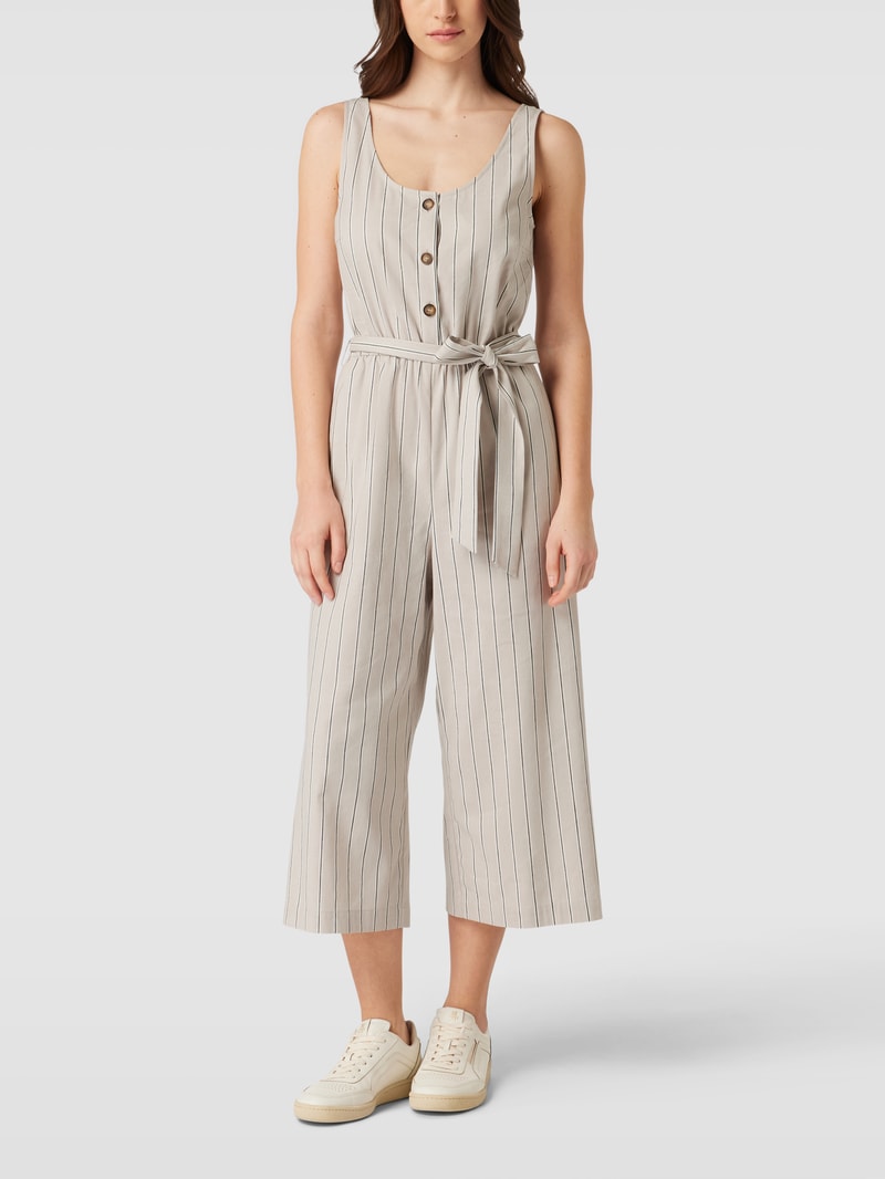 Jumpsuit mit Streifenmuster in sand