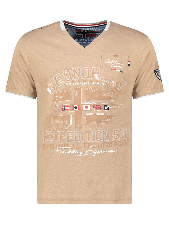 Geographical Norway Shirt in Beige günstig kaufen