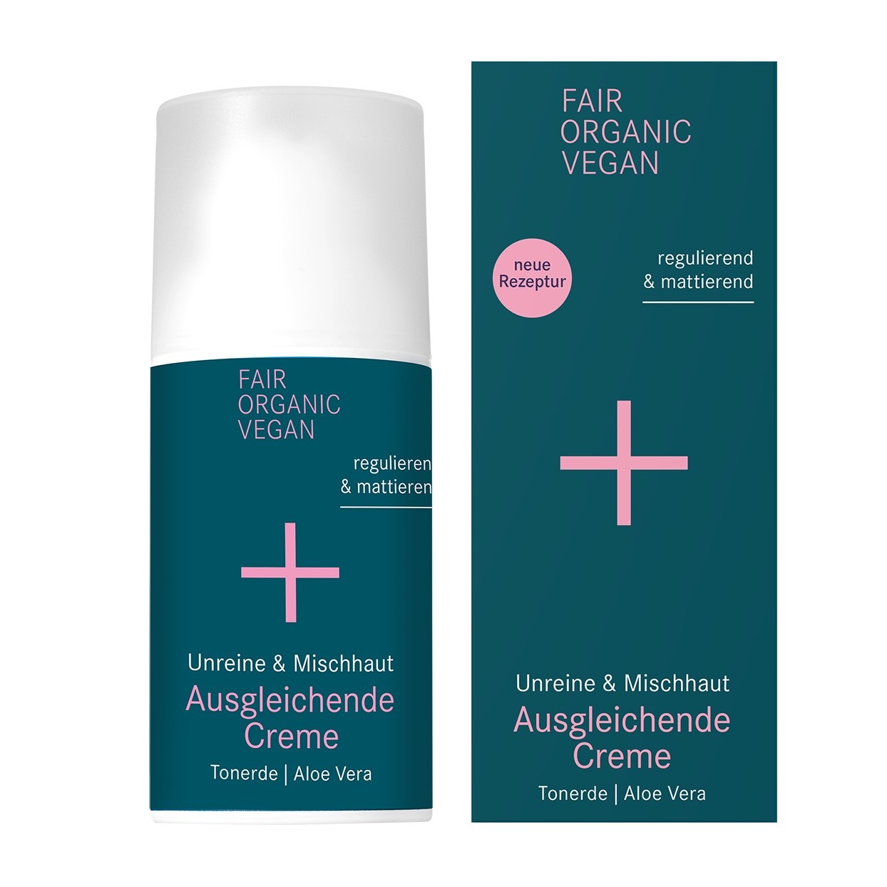 Unreine und Mischhaut Balance Ausgleichende Creme Tonerde Aloe Vera