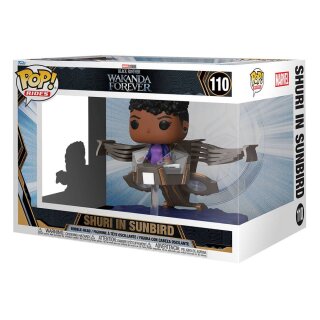 Black Panther: Wakanda Forever POP! Rides Super Deluxe Vinyl Figur Shuri in Sunbird 15 cm
