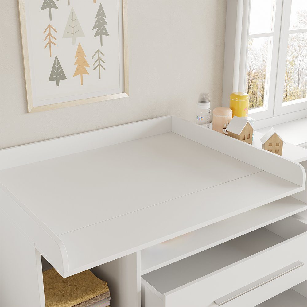 Livinity Wickelkommode Kinderzimmerschrank PAULA Weiß