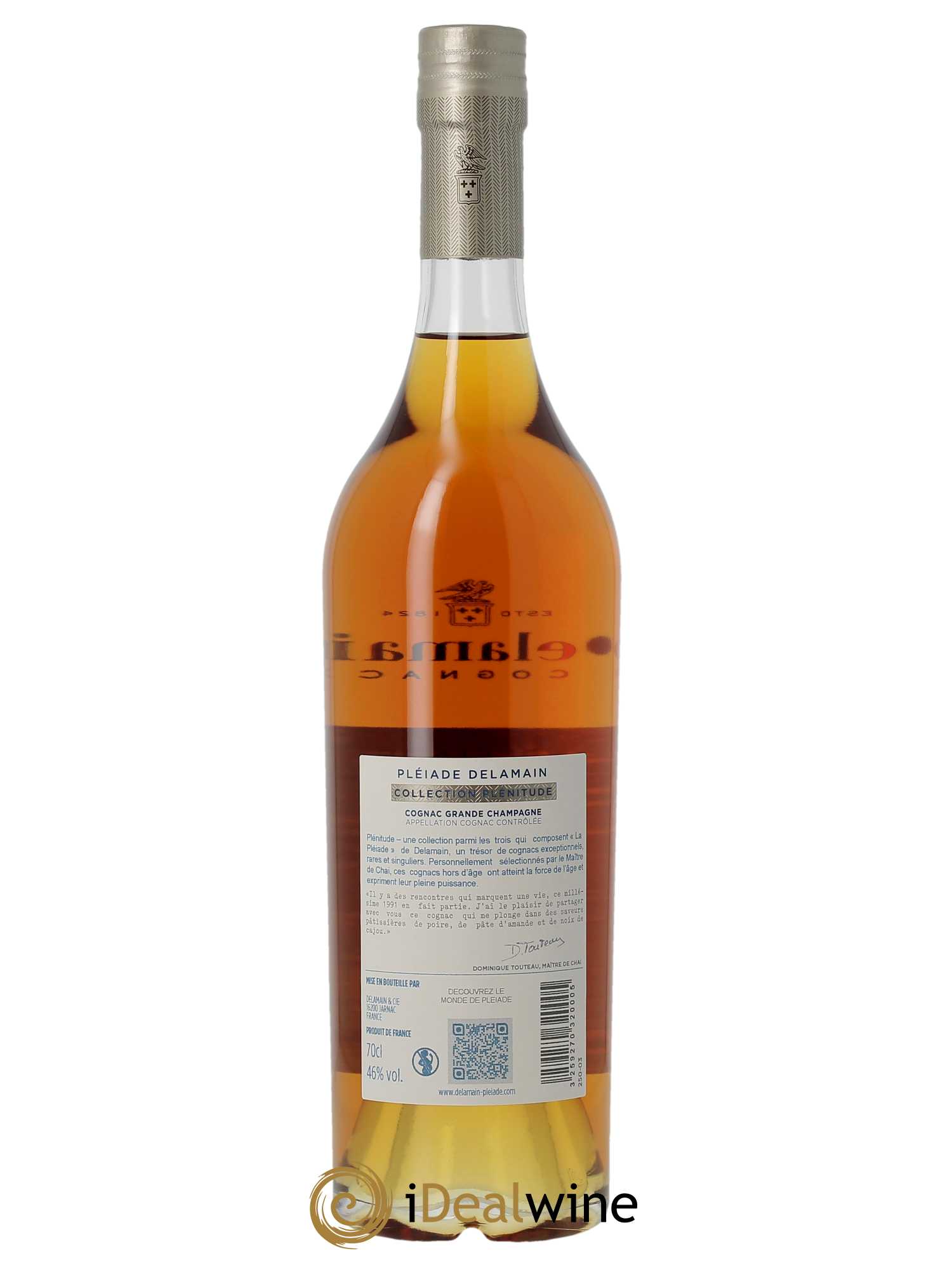 Cognac Delamain Pléiade (70cl) 1991 - Lot de 1 Bouteille