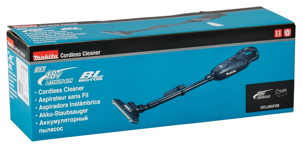 Makita DCL285FZB accu stofzuiger Zwart 18V met regelbare zuigkracht excl. accu's en oplader