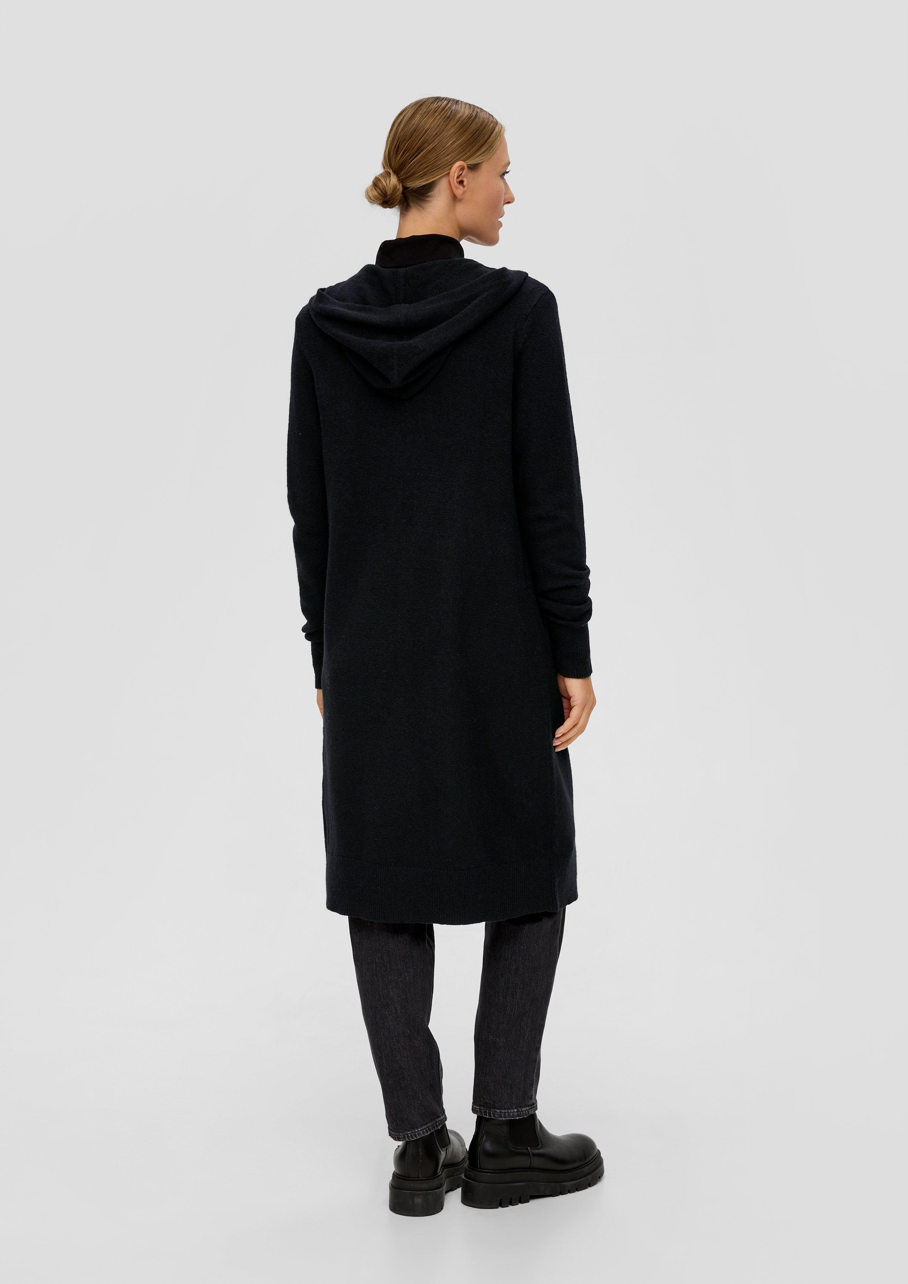 Kapuzen-Cardigan mit Wolle  2137596-9999