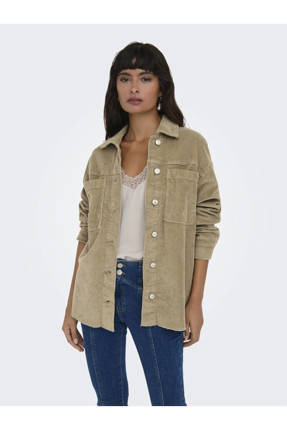 Only  Jacke - Beige - Regular Fit